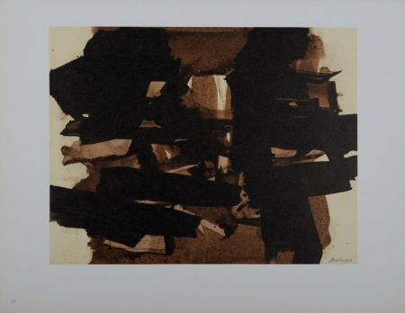 Lithographie Soulages (After) - Composition #2, 1962