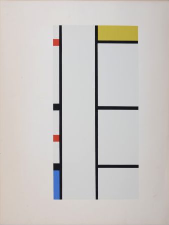 Sérigraphie Mondrian - Composition 35-42, 1957