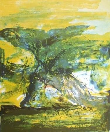 Lithographie Zao - Composition 398