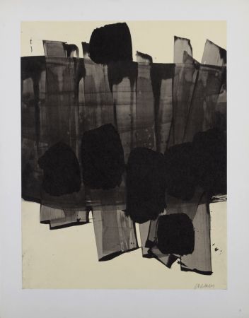 Lithographie Soulages (After) - Composition #3, 1962