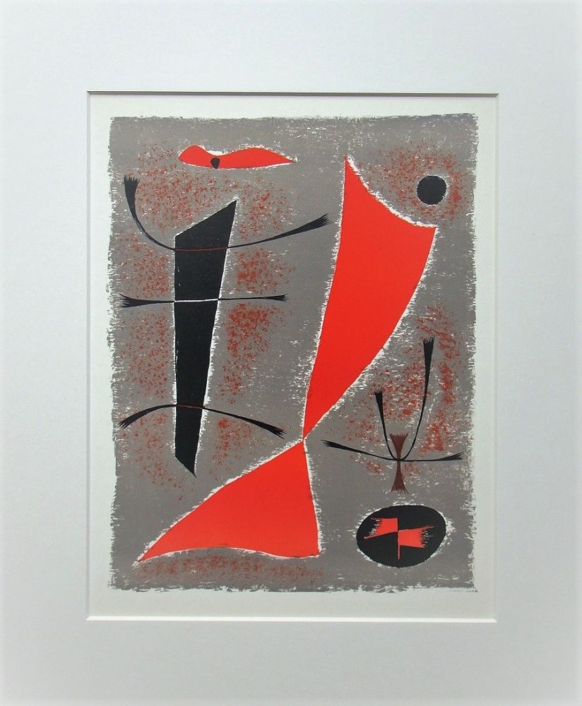 Lithographie Singier - Composition abstrait