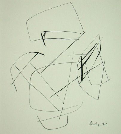 Pochoir Lardera - Composition abstrait