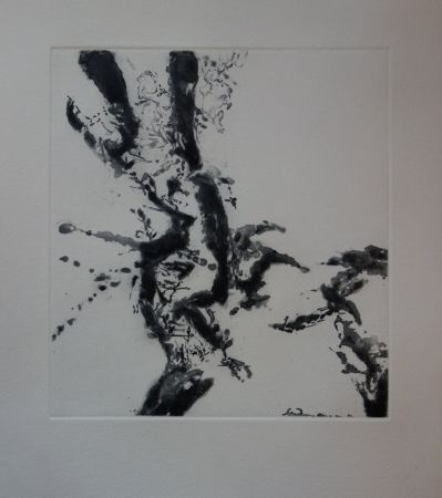 Gravure Zao - Composition abstraite