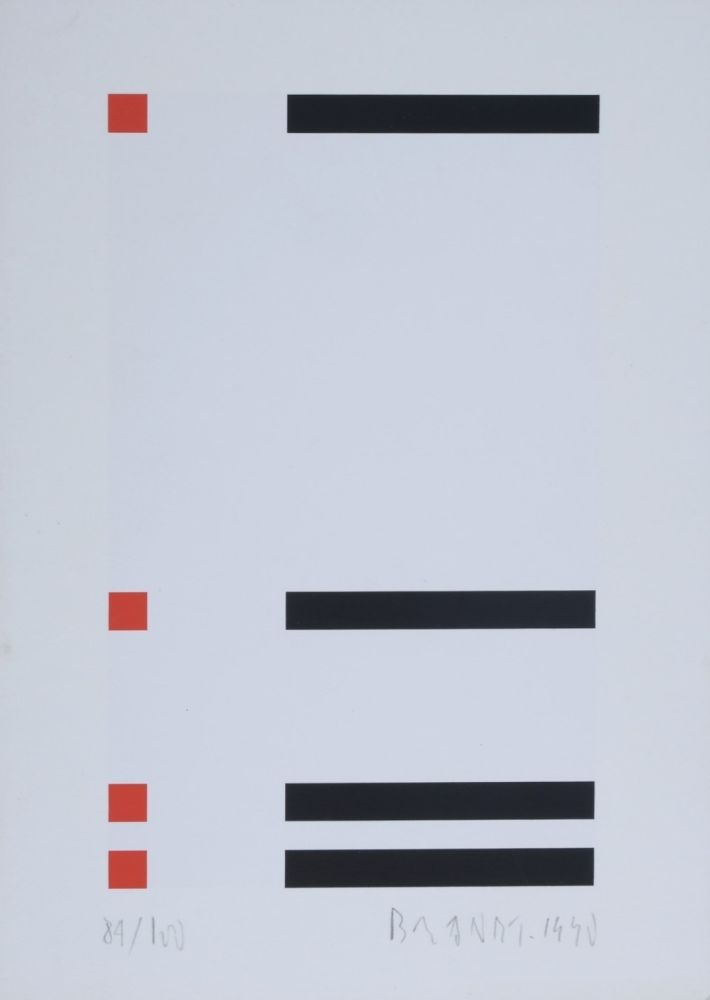Sérigraphie Brandt - Composition abstraite #1