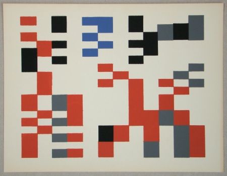 Sérigraphie Taeuber-Arp - Composition Aubette - Relief 1927