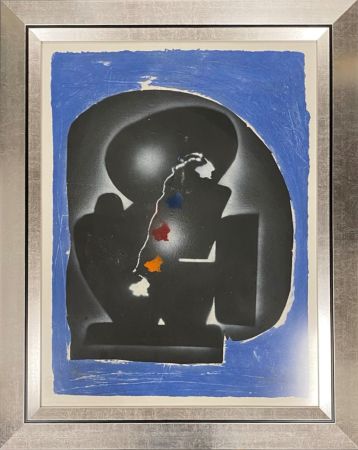 Carborundum Kijno - Composition bleue