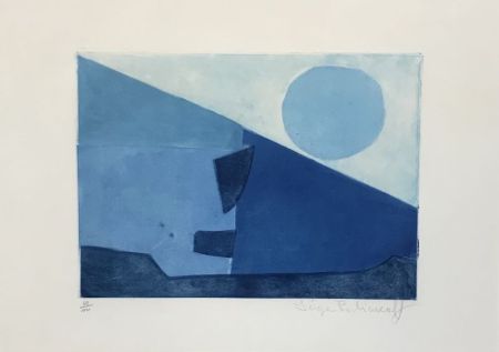 Eau-Forte Poliakoff - Composition Bleue 