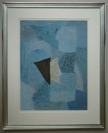 Lithographie Poliakoff - Composition bleue