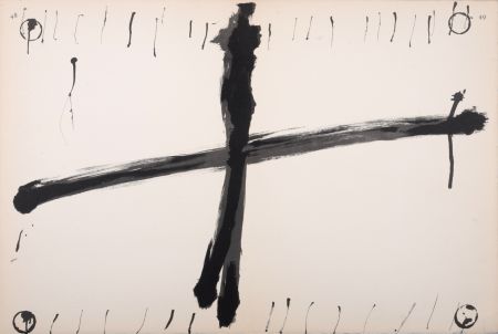 Lithographie Tàpies - Composition, C. 1970