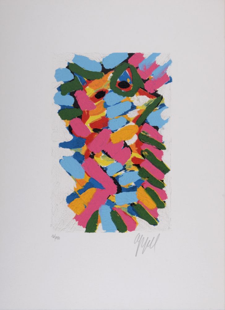 Sérigraphie Appel - Composition, c. 1970 - Hand-signed & numbered