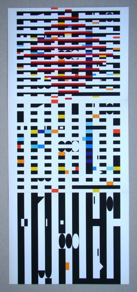 Sérigraphie Agam - Composition cinetique