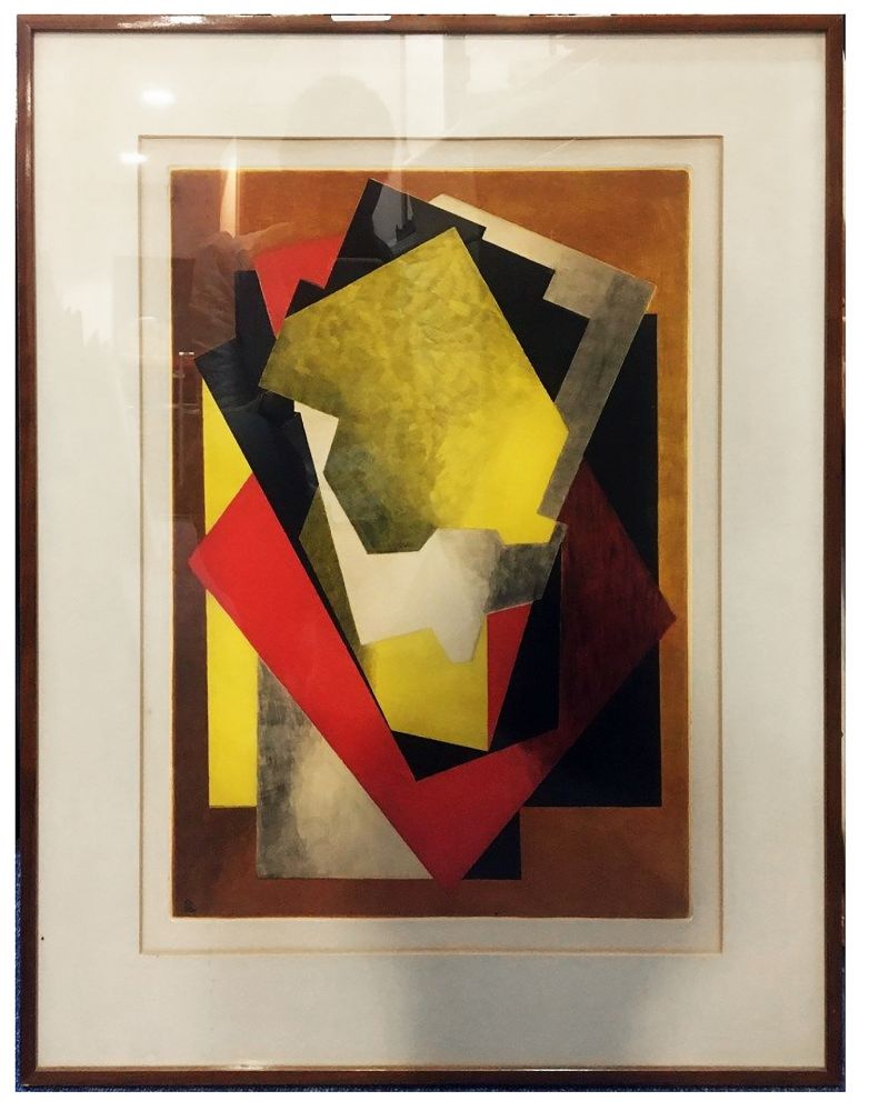 Eau-Forte Et Aquatinte Villon - Composition Cubiste (1927)