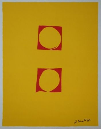 Sérigraphie Matisse - Composition Deux cercles