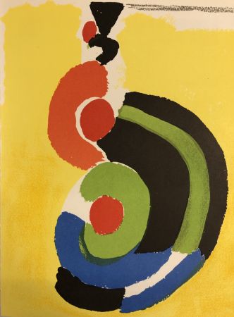 Lithographie Delaunay - Composition géométrique