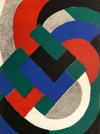Lithographie Delaunay - Composition géométrique