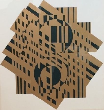 Lithographie Vasarely - Composition géométrique