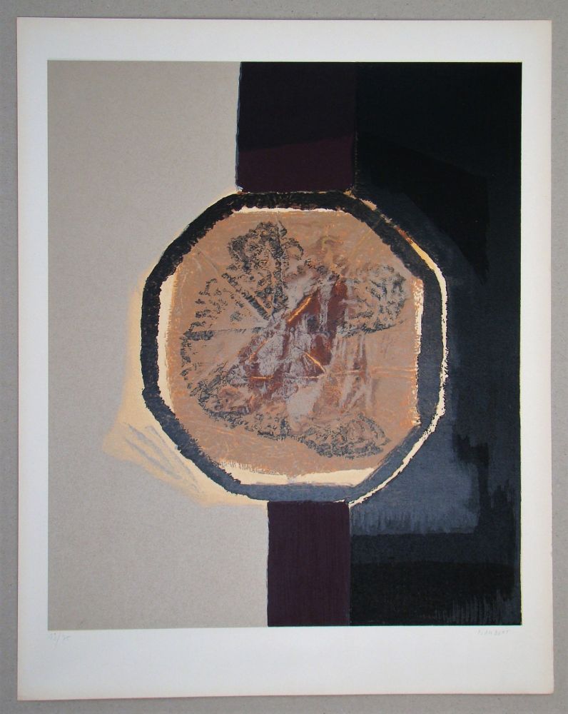 Sérigraphie Piaubert - Composition I. - 1964