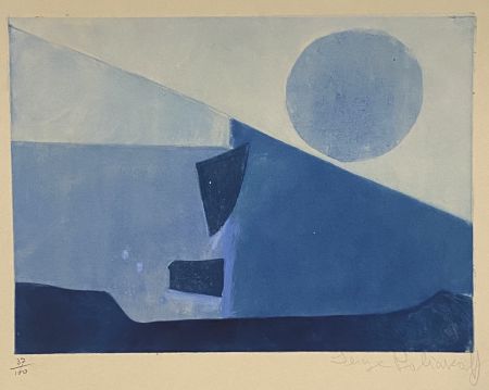 Eau-Forte Et Aquatinte Poliakoff - Composition in blue