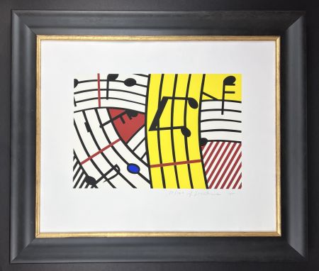 Sérigraphie Lichtenstein - Composition IV