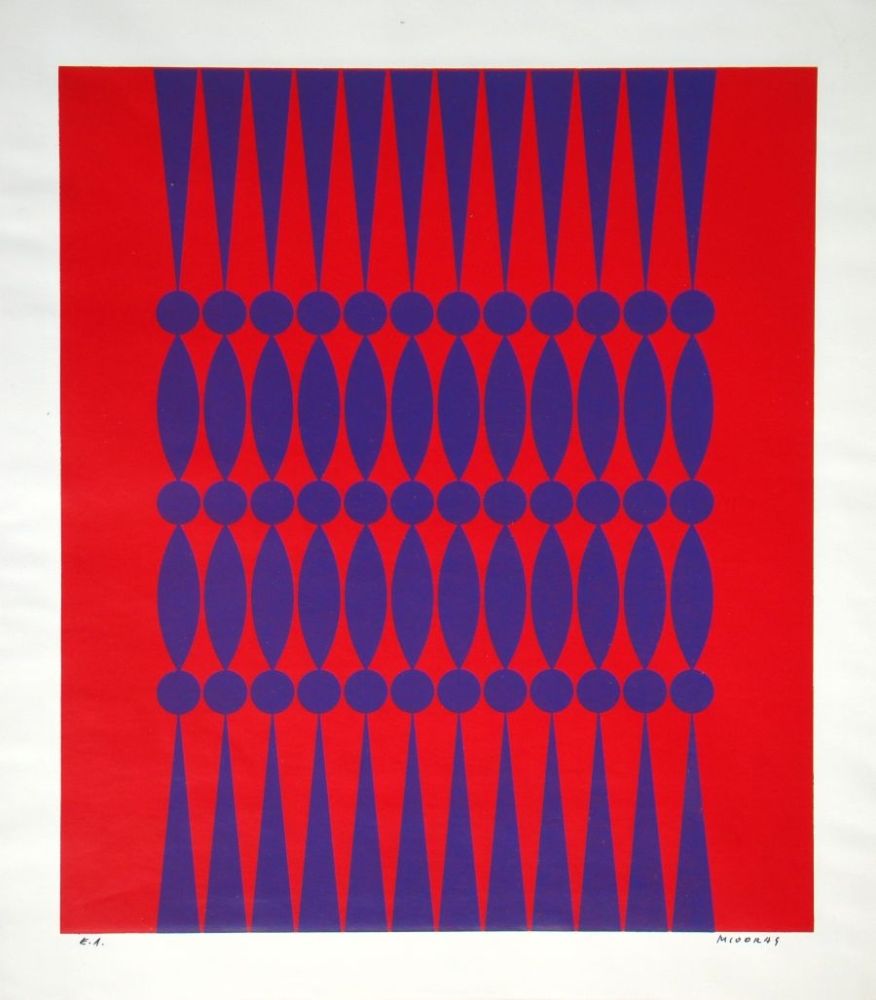 Sérigraphie Miodrag - Composition Kinetic