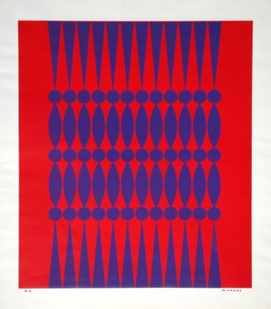 Sérigraphie Miodrag - Composition Kinetic