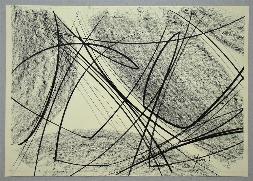 Lithographie Saverys - Composition pour Art Abstrait