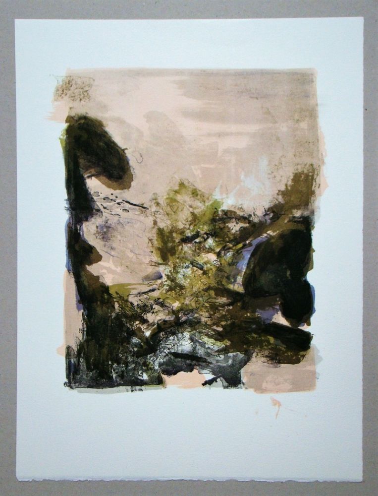 Lithographie Zao - Composition pour XXe Siècle