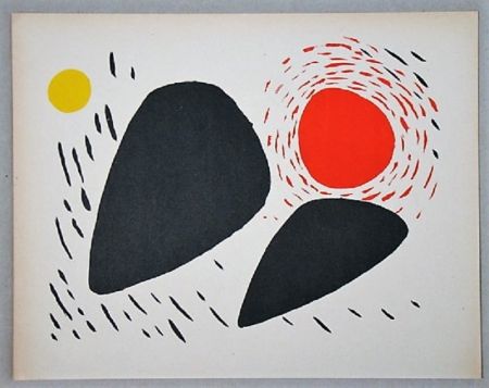 Lithographie Calder - Composition pour XXe Siècle
