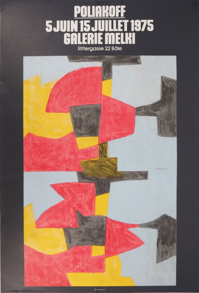 Livre Illustré Poliakoff - Composition rouge, jaune et noire