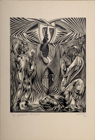 Héliogravure Survage - Composition surréaliste XLII, 1946