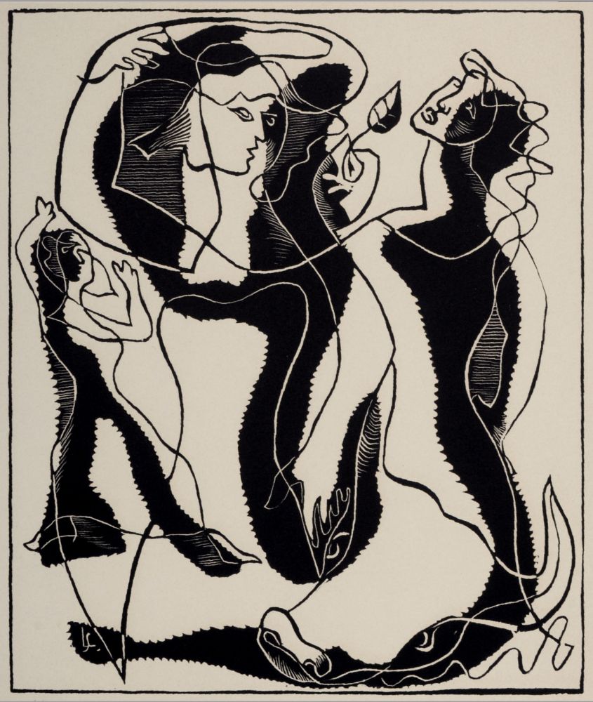 Gravure Sur Bois Survage - Composition surréaliste XXVIII, 1933