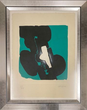 Carborundum Kijno - Composition verte