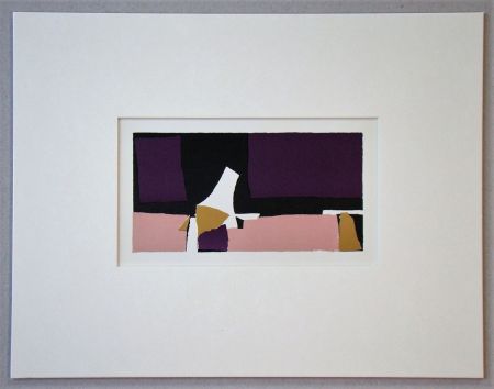 Lithographie De Stael - Composition Violette - 1952