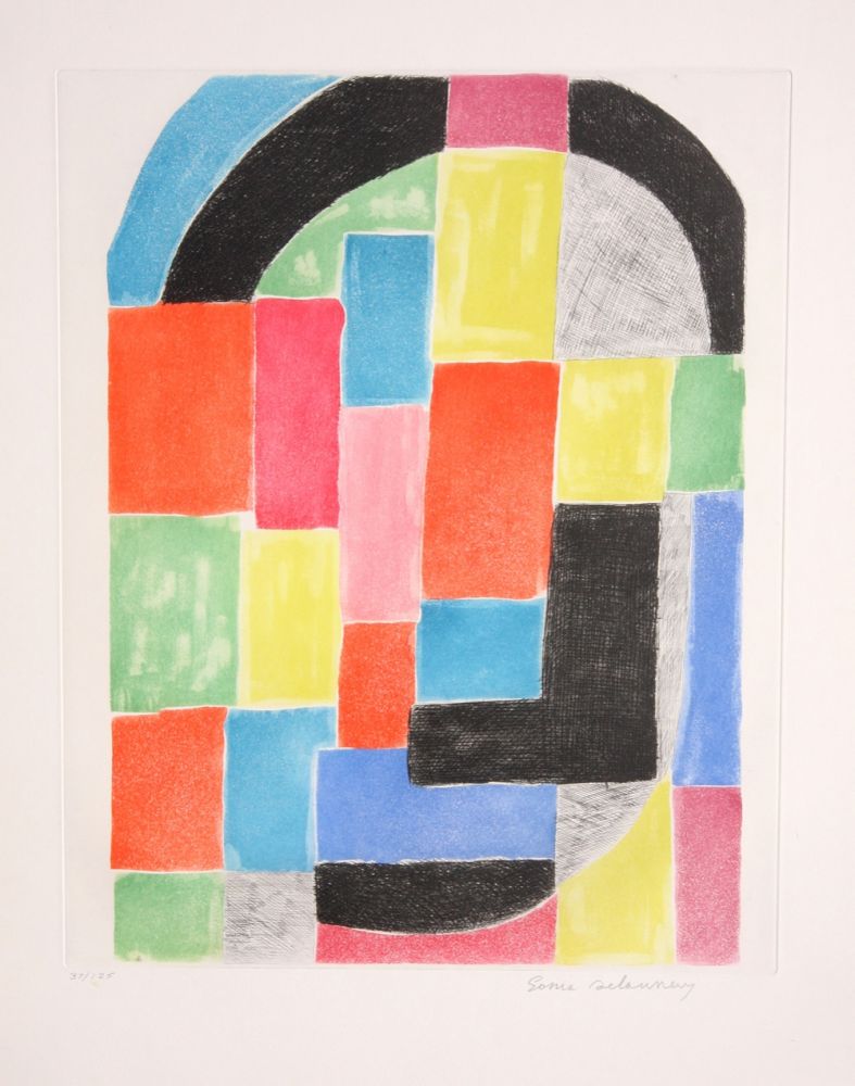 Gravure Delaunay - Composition with Arc