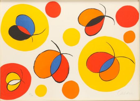 Lithographie Calder - Composition X, from the elementary memory