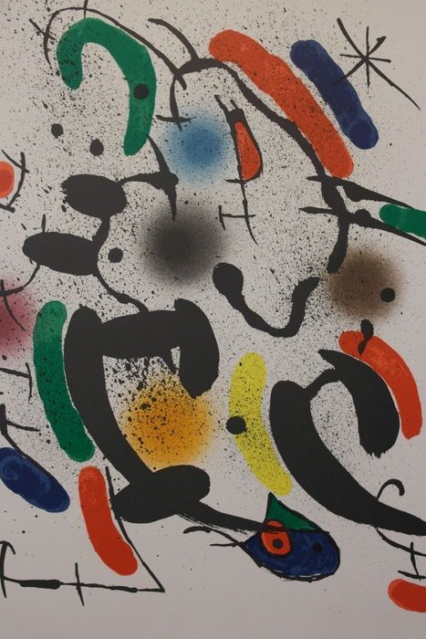 Lithographie Miró - Composition XIII