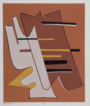 Pochoir Magnelli - Composition XXI, 1952