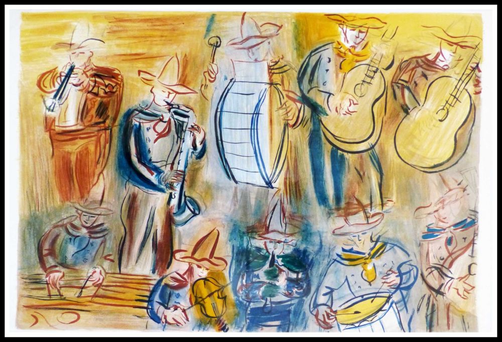 Lithographie Dufy - CONCERT DES ANGES