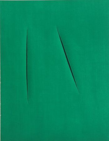 Lithographie Fontana - Concetto Spaziale
