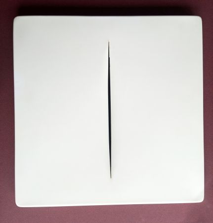 Multiple Fontana - Concetto Spaziale - White