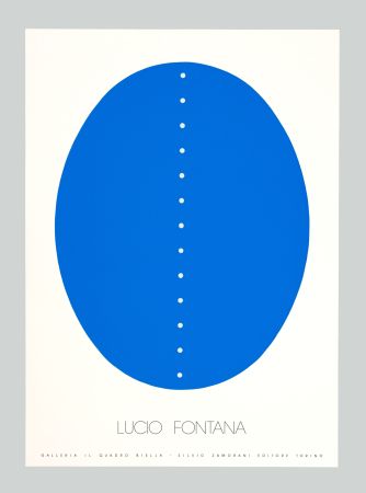 Sérigraphie Fontana - Concetto spaziale (blu)