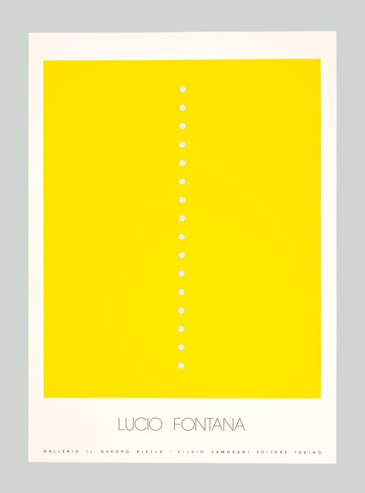 Sérigraphie Fontana - Concetto spaziale (giallo)