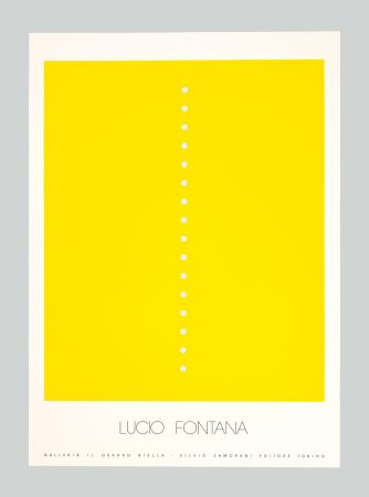 Sérigraphie Fontana - Concetto spaziale (giallo)