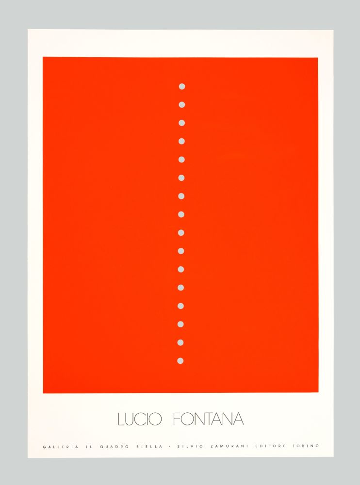 Sérigraphie Fontana - Concetto spaziale (rosso)