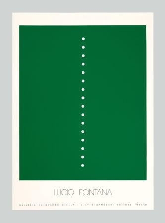 Sérigraphie Fontana - Concetto spaziale (verde)