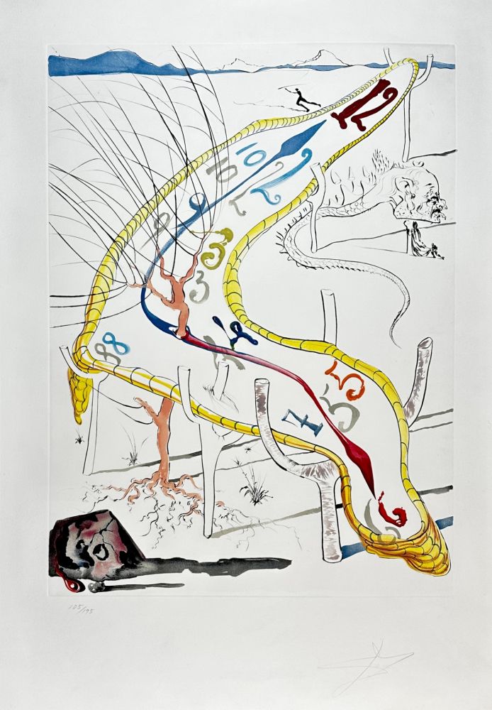 Gravure Dali - Conquest of Cosmos Frozen Watches of Space Time