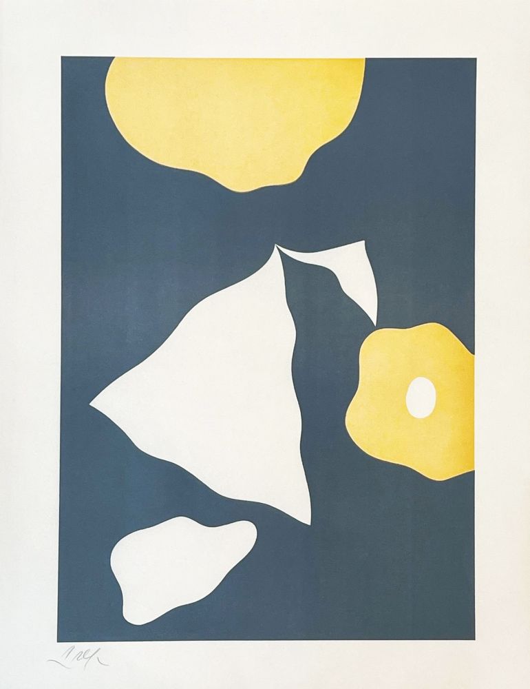Lithographie Arp - Constellation aux cinq formes 