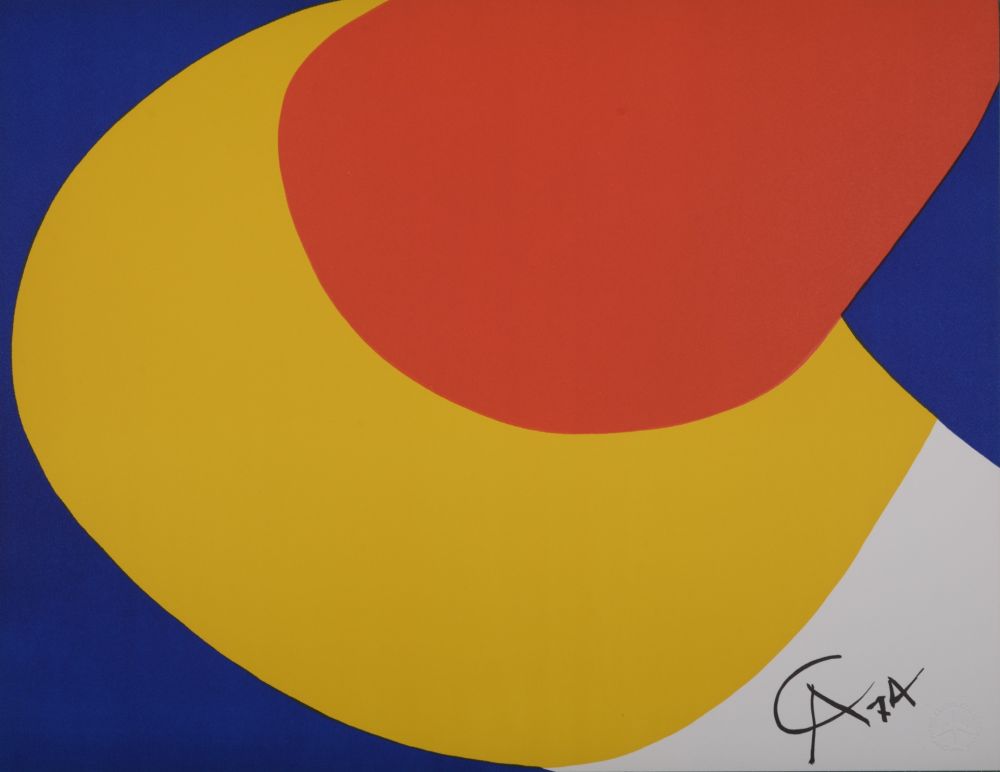 Lithographie Calder - Convection, 1974