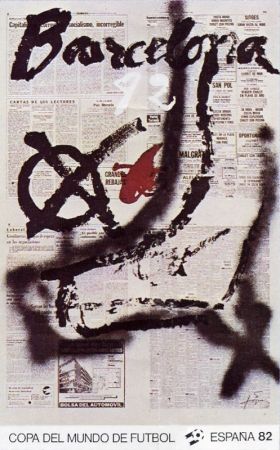 Affiche Tàpies - Copa del mundo 82