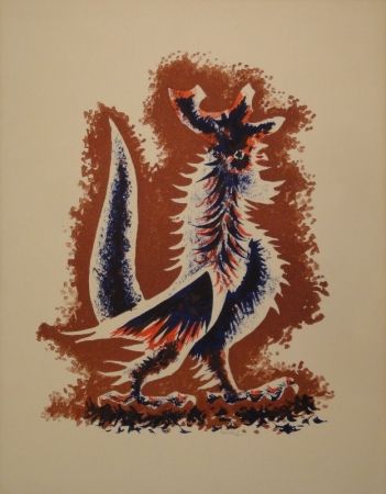 Lithographie Lurcat - Coq